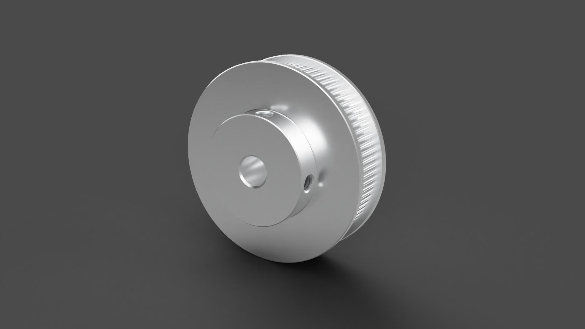 2GT滑轮，BF型，80齿，外径55毫米；6mm和10mm皮带宽度；8毫米、10毫米、12毫米和15毫米孔径